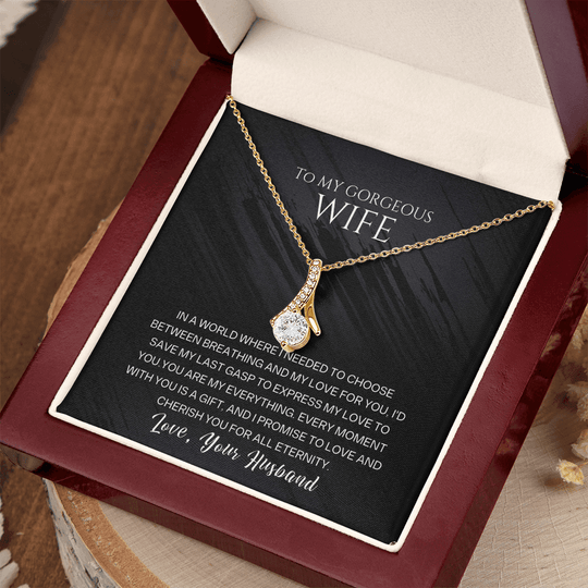 To My Gorgeous Wife - Beautiful Gift Set - SSW23 Jewelry ShineOn Fulfillment