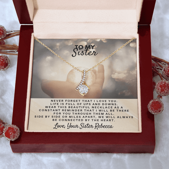 To My Sister - Personalized Gift Set - SS5V1 Jewelry ShineOn Fulfillment
