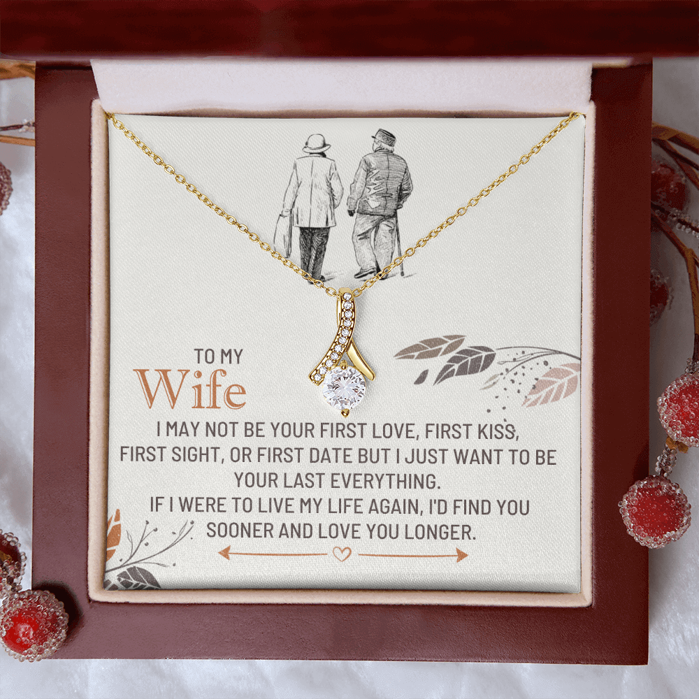 To My Wife - First Kiss - Beautiful Gift Set - SSW25 Jewelry ShineOn Fulfillment