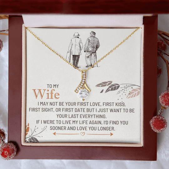 To My Wife - First Kiss - Beautiful Gift Set - SSW25 Jewelry ShineOn Fulfillment
