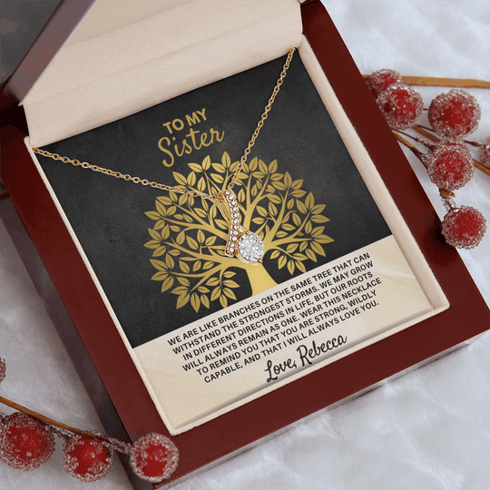 To My Sister - Personalized Gift Set - SSS3V2 Jewelry ShineOn Fulfillment