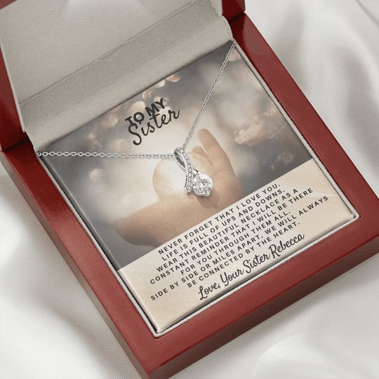 To My Sister - Personalized Gift Set - SS5V1 Jewelry ShineOn Fulfillment