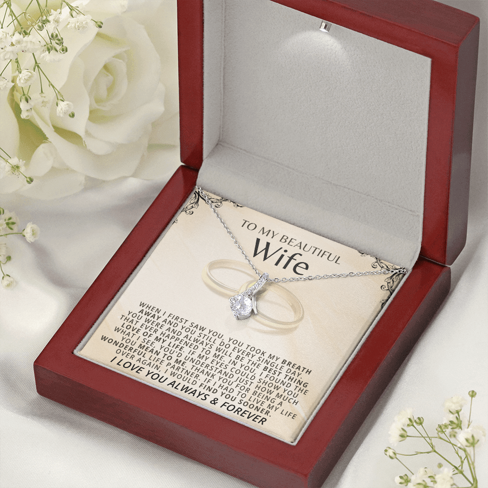 To My Beautiful Wife - Beautiful Gift Set - SSW22W2 Jewelry ShineOn Fulfillment
