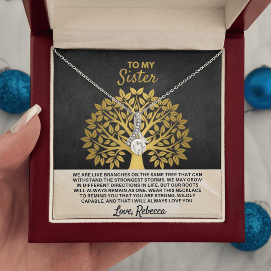 To My Sister - Personalized Gift Set - SSS3V2 Jewelry ShineOn Fulfillment