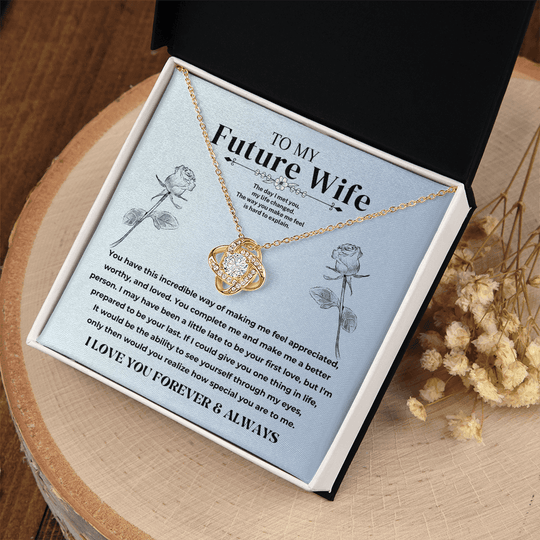 To My Future Wife - Love Knot Gift Set - SS50V3 Jewelry ShineOn Fulfillment
