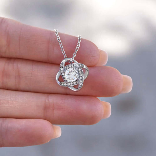 To My Beautiful Wife - Love Knot Necklace Gift Set - SSW18V1 Jewelry ShineOn Fulfillment