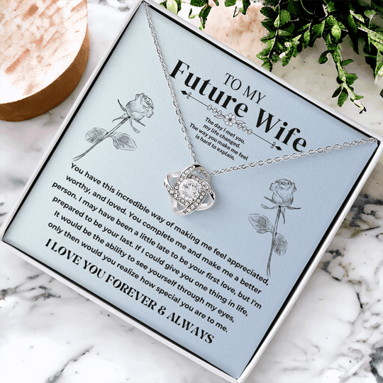 To My Future Wife - Love Knot Gift Set - SS50V3 Jewelry ShineOn Fulfillment
