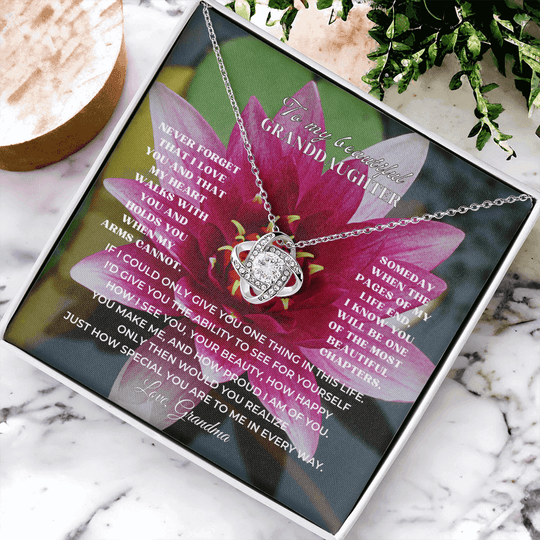 To My Beautiful Granddaughter - Love Knot Gift Set - SV4117LK Jewelry ShineOn Fulfillment