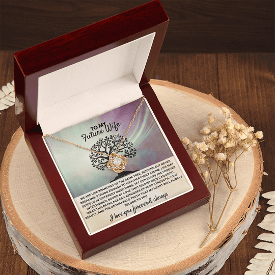 To My Future Wife - Love Knot Gift Set - SSFW28V1 Jewelry ShineOn Fulfillment