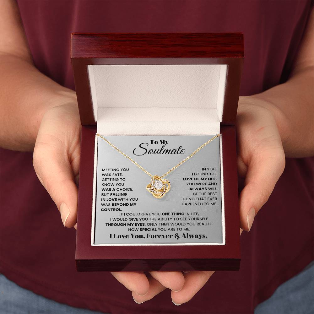 To My Soulmate - Beautiful Gift Set - SSS1 Jewelry ShineOn Fulfillment 18K Yellow Gold Finish Luxury Box