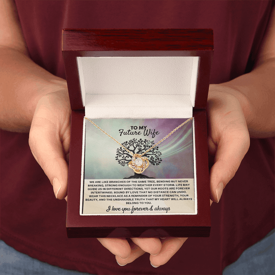 To My Future Wife - Love Knot Gift Set - SSFW28V1 Jewelry ShineOn Fulfillment