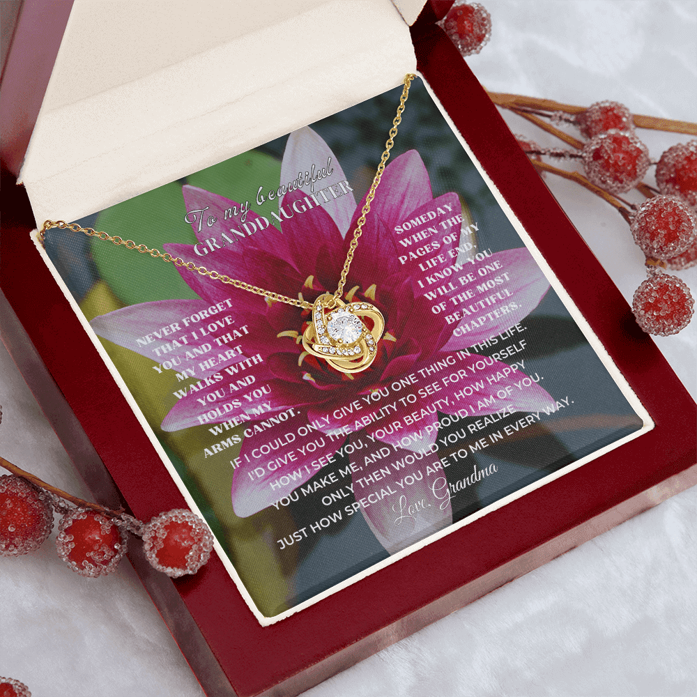 To My Beautiful Granddaughter - Love Knot Gift Set - SV4117LK Jewelry ShineOn Fulfillment