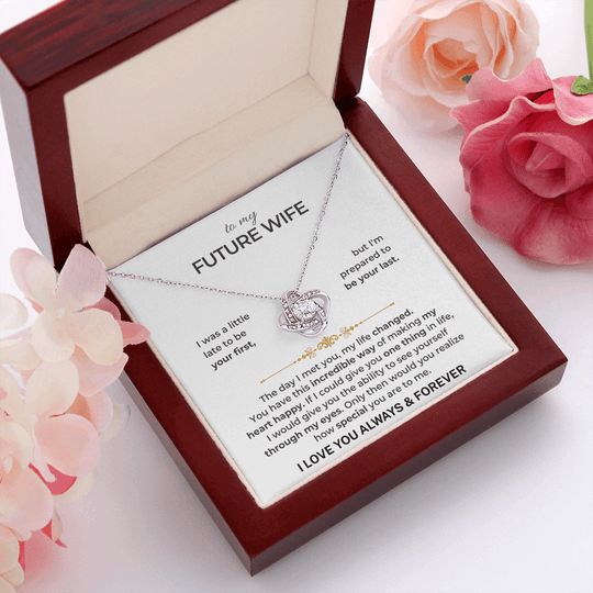 To My Future Wife - Love Knot Gift Set - SS50V7 Jewelry ShineOn Fulfillment