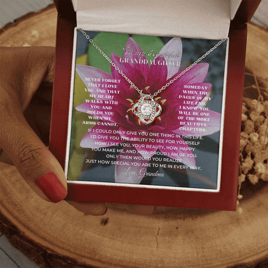 To My Beautiful Granddaughter - Love Knot Gift Set - SV4117LK Jewelry ShineOn Fulfillment