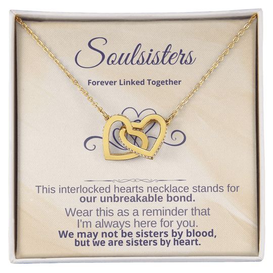 Soulsisters - Forever Linked Together - Gift Set - SSO1V1 Jewelry ShineOn Fulfillment 18K Yellow Gold Finish Standard Box