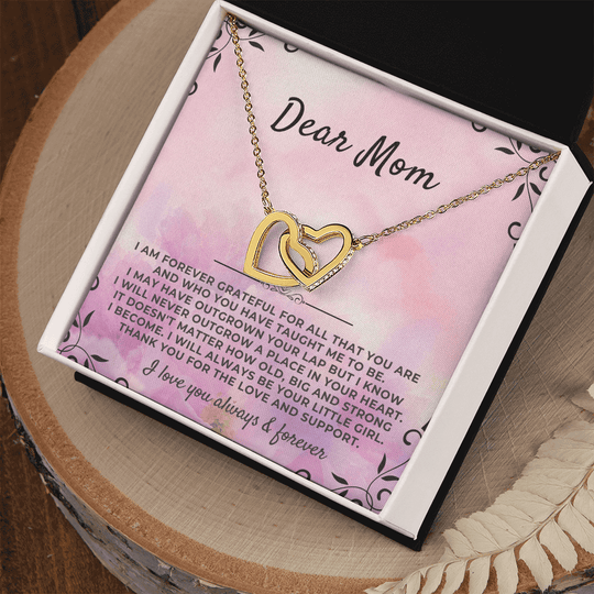 To My Mom - From Daughter - Forever Linked Hearts Gift Set - SS41v2 Jewelry ShineOn Fulfillment