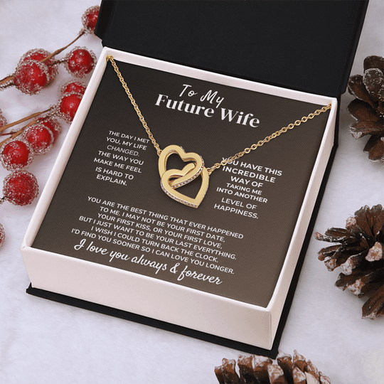 To My Future Wife - Intertwined Hearts Gift Set - SSV4 Jewelry ShineOn Fulfillment
