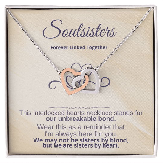 Soulsisters - Forever Linked Together - Gift Set - SSO1V1 Jewelry ShineOn Fulfillment 14k White Gold Finish Standard Box
