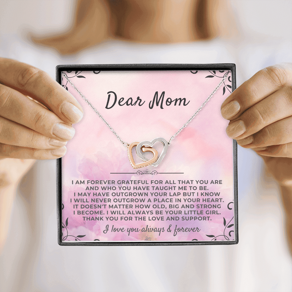 To My Mom - From Daughter - Forever Linked Hearts Gift Set - SS41v2 Jewelry ShineOn Fulfillment
