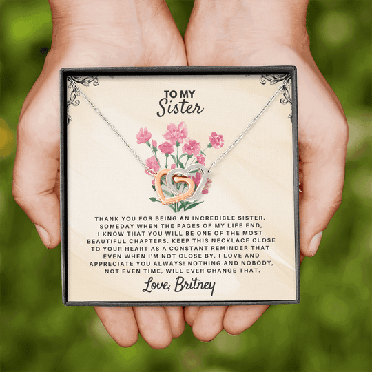 To My Sister - Personalized Gift Set - SSS2V1 Jewelry ShineOn Fulfillment