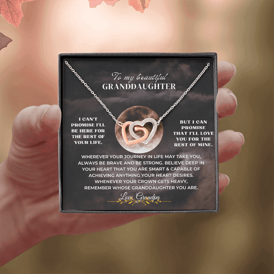To My Granddaughter - Personalized Beautiful Gift Set - SS1V17V7 Jewelry ShineOn Fulfillment