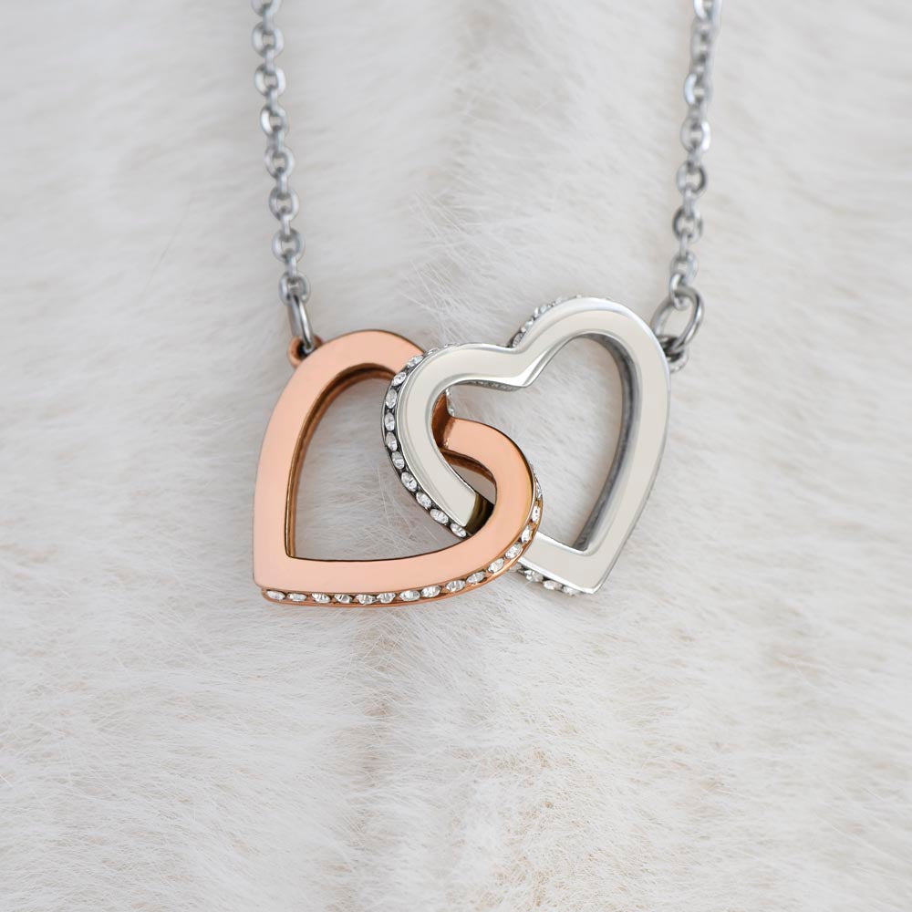 To My Soulmate - Intertwined Hearts Gift Set - SSM1 Jewelry ShineOn Fulfillment 14k White Gold Finish Standard Box