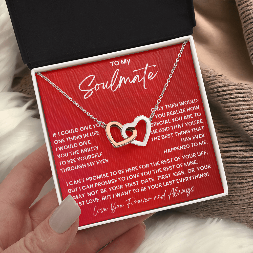 To My Soulmate - Intertwined Hearts Beautiful Gift Set - SSS4V1 Jewelry ShineOn Fulfillment