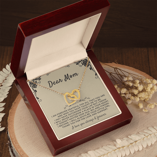 To My Mom - From Daughter - Forever Linked Hearts Gift Set - SS41v1 Jewelry ShineOn Fulfillment