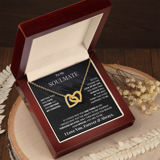 To My Soulmate - Intertwined Hearts Beautiful Gift Set - SSM3 Jewelry ShineOn Fulfillment