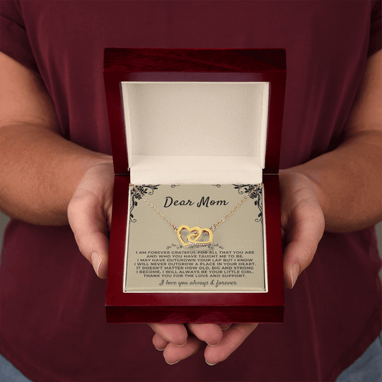 To My Mom - From Daughter - Forever Linked Hearts Gift Set - SS41v1 Jewelry ShineOn Fulfillment