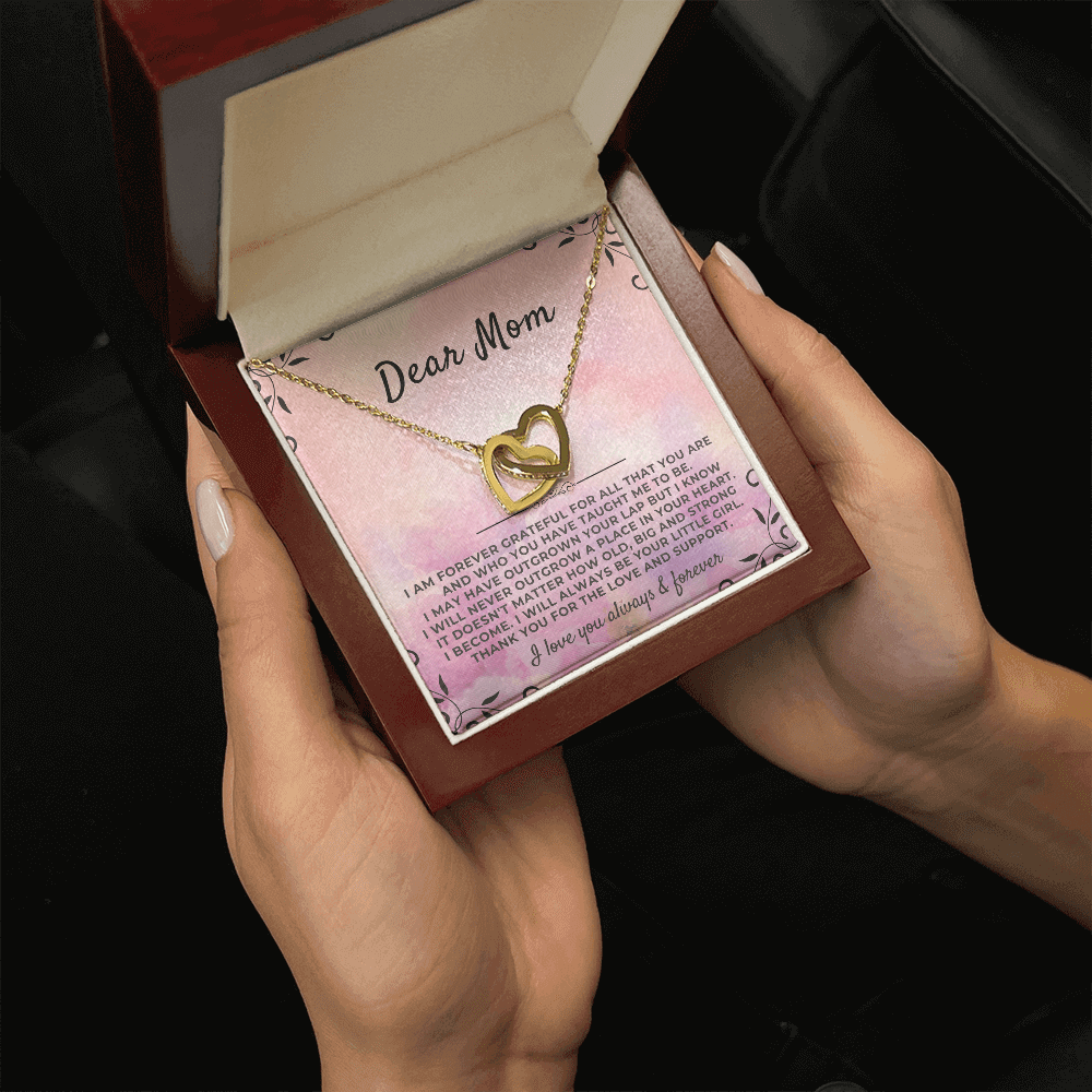 To My Mom - From Daughter - Forever Linked Hearts Gift Set - SS41v2 Jewelry ShineOn Fulfillment