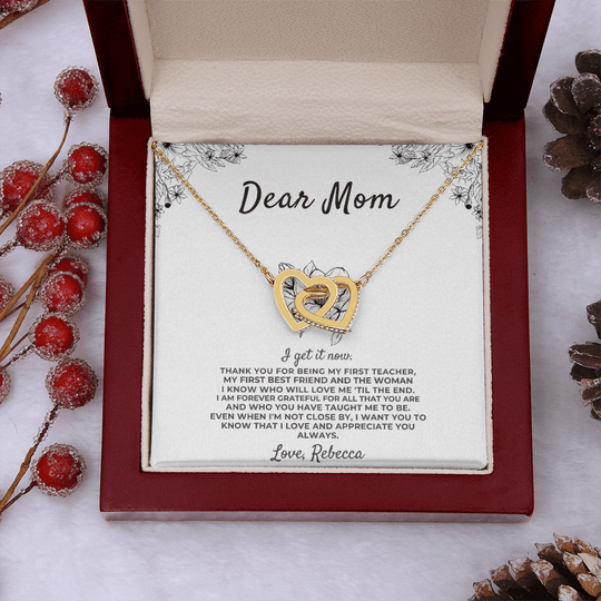 Dear Mom - I Get It Now - Personalized Sign Off - Gift Set - SS419 Jewelry ShineOn Fulfillment