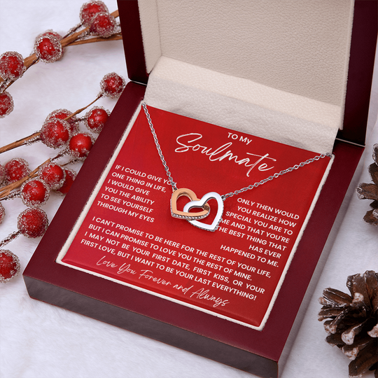 To My Soulmate - Intertwined Hearts Beautiful Gift Set - SSS4V1 Jewelry ShineOn Fulfillment