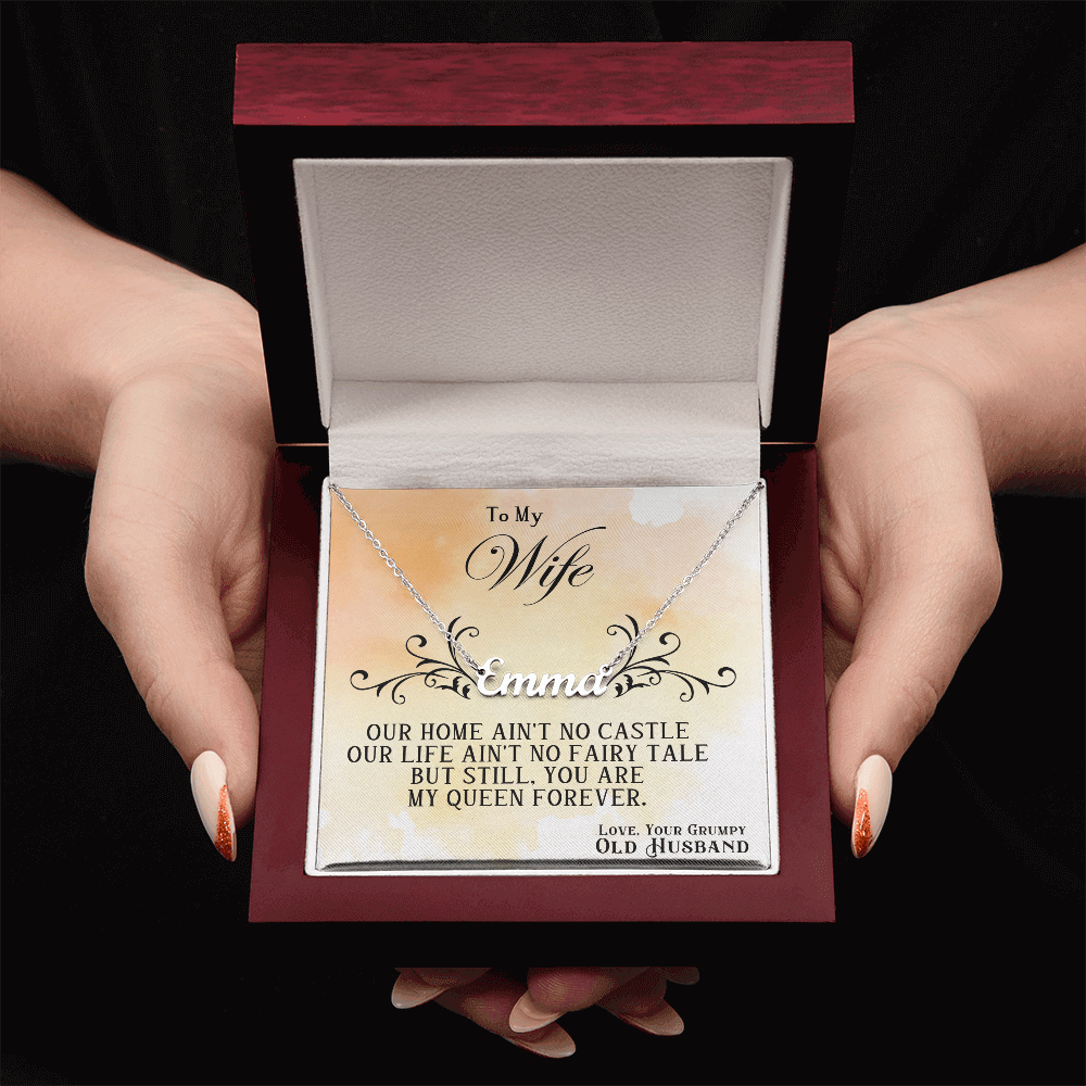 To My Wife - Custom Name Neckle - SSW22 Jewelry ShineOn Fulfillment