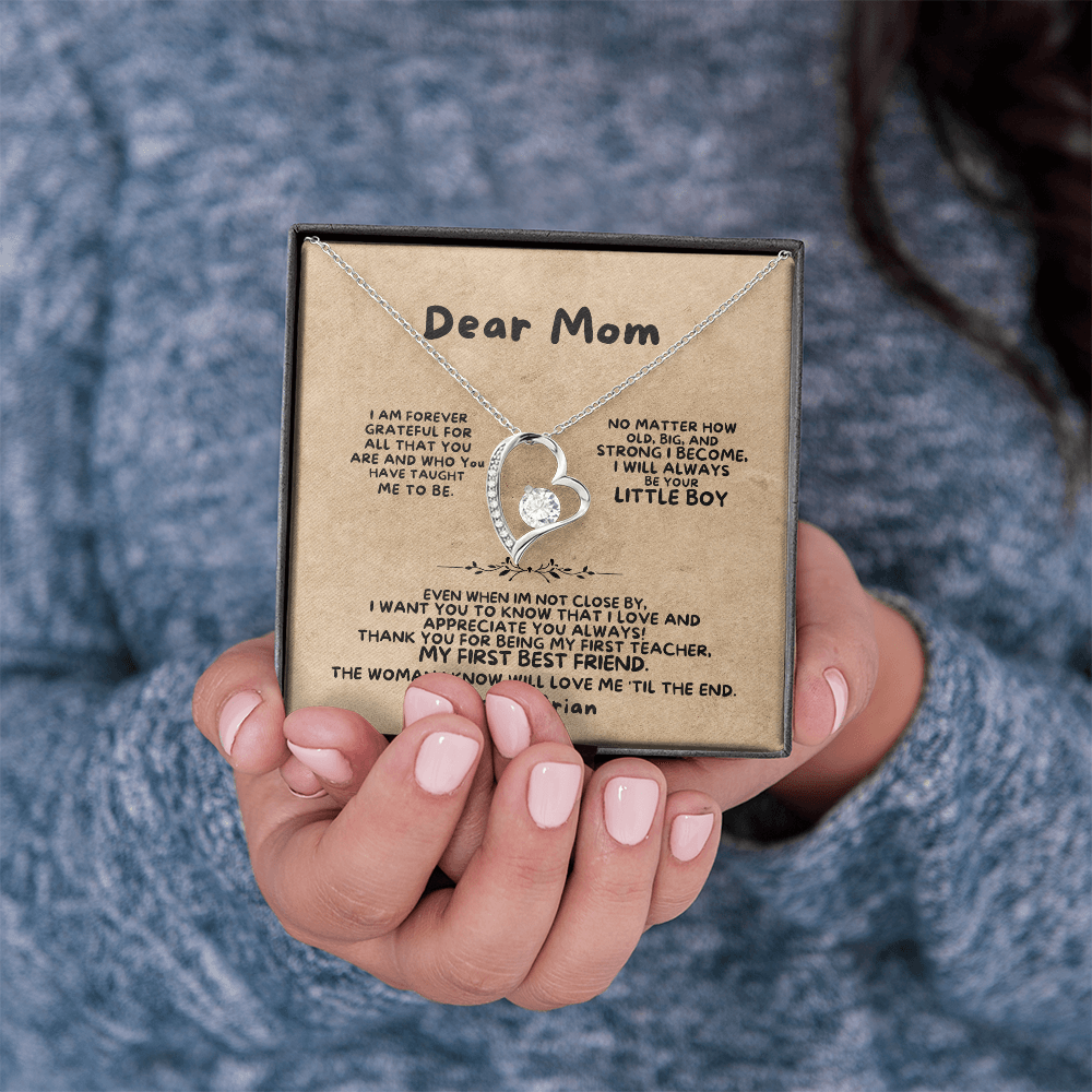 Dear Mom - From Son - Necklace Gift Set - SS368 Jewelry ShineOn Fulfillment