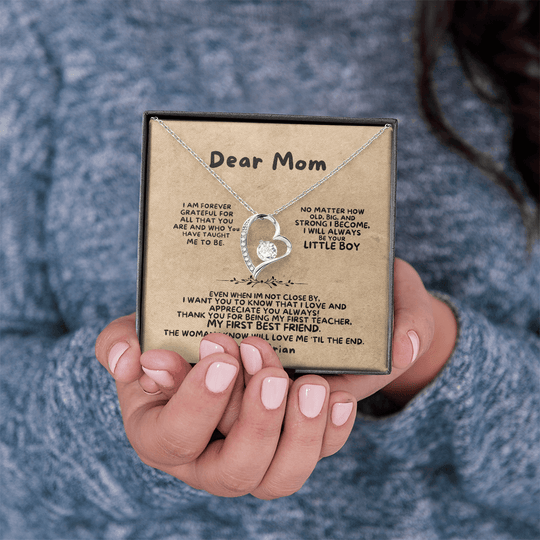 Dear Mom - From Son - Necklace Gift Set - SS368 Jewelry ShineOn Fulfillment