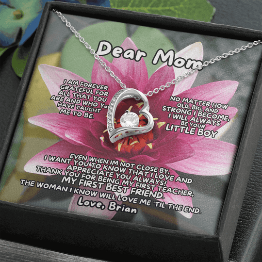 Dear Mom - From Son - Necklace Gift Set - SS368v2 Jewelry ShineOn Fulfillment