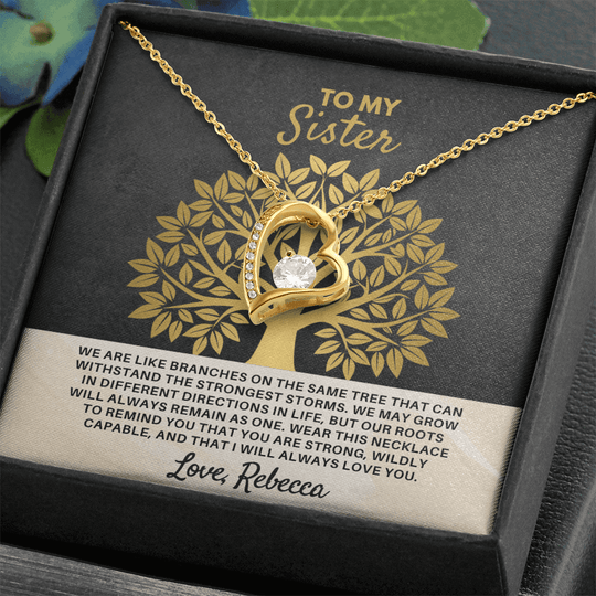 To My Sister - Forever Love - Gift Set - SSS3V1 Jewelry ShineOn Fulfillment
