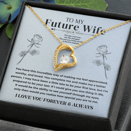 To My Future Wife - Forever Love Necklace Gift Set - S338V4 Jewelry ShineOn Fulfillment