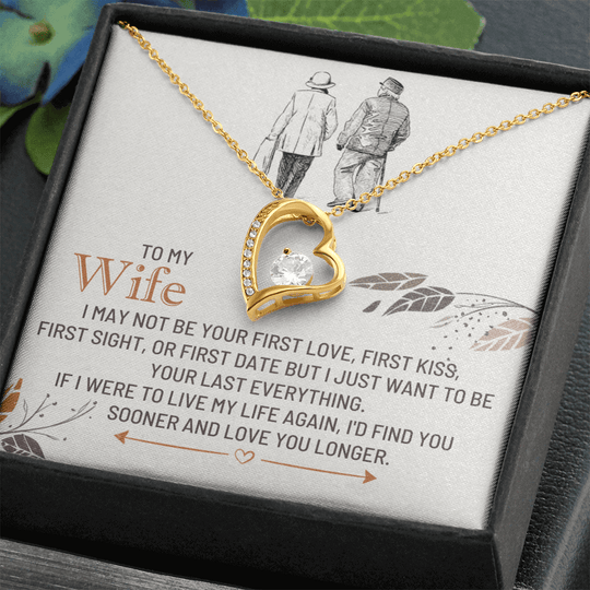 To My Wife - First Love - Forever Love Necklace Gift Set - SSW25 Jewelry ShineOn Fulfillment