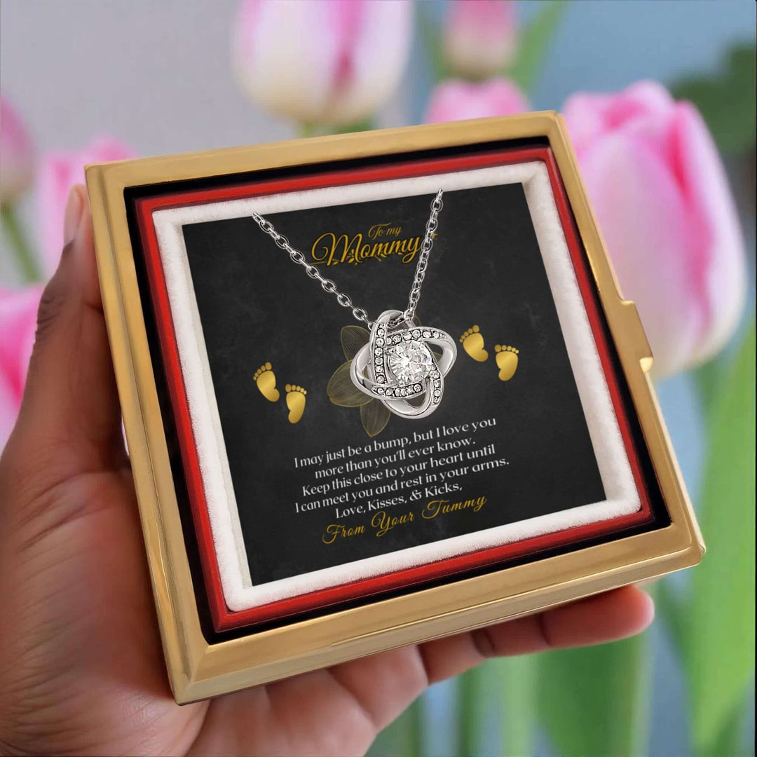 To My Mommy - Love Knot with Rotating Rose Gift Box - SL34561U Jewelry ShineOn Fulfillment
