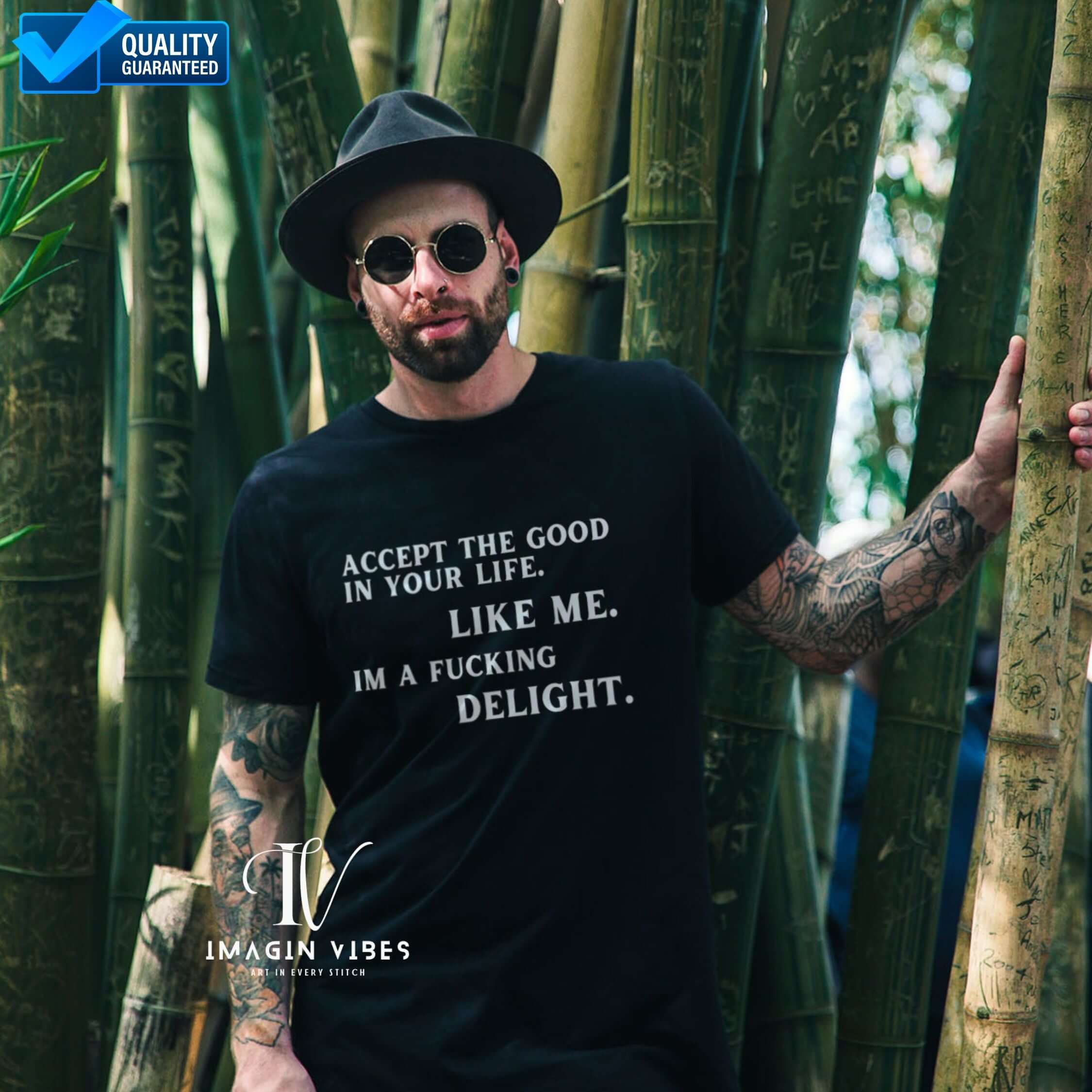 Imagin Vibes: Sarcastic Good Vibes T-Shirt