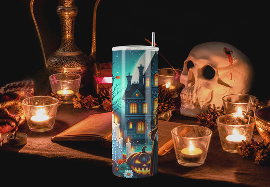 Vampire Woman Halloween Tumbler: Trick or Treat Mug Printify