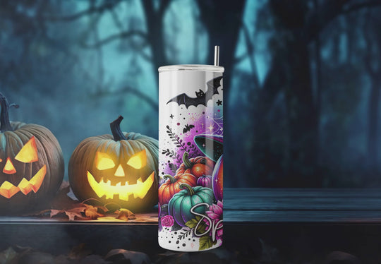 Spooky Season Halloween Pumpkin Tumbler Mug Printify