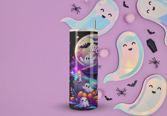 Boo Boo! Adorable Ghost Halloween Tumbler Mug Printify