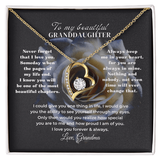 To My Beautiful Granddaughter - Forever Love Gift Set - SS596 Jewelry ShineOn Fulfillment
