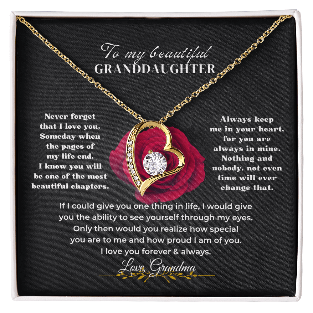To My Beautiful Granddaughter - Forever Love Gift Set - SS596v2 Jewelry ShineOn Fulfillment
