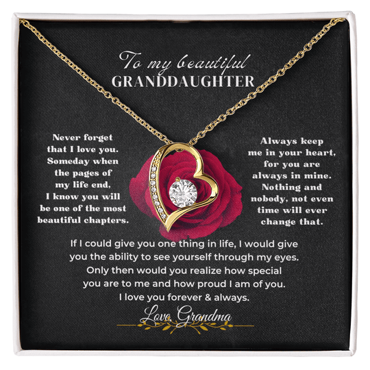To My Beautiful Granddaughter - Forever Love Gift Set - SS596v2 Jewelry ShineOn Fulfillment