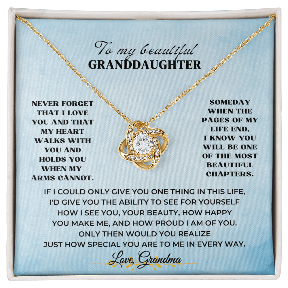 To My Beautiful Granddaughter - Love Knot Gift Set - SSV3117LK Jewelry ShineOn Fulfillment