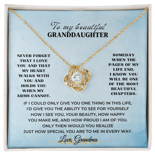 To My Beautiful Granddaughter - Love Knot Gift Set - SSV3117LK Jewelry ShineOn Fulfillment